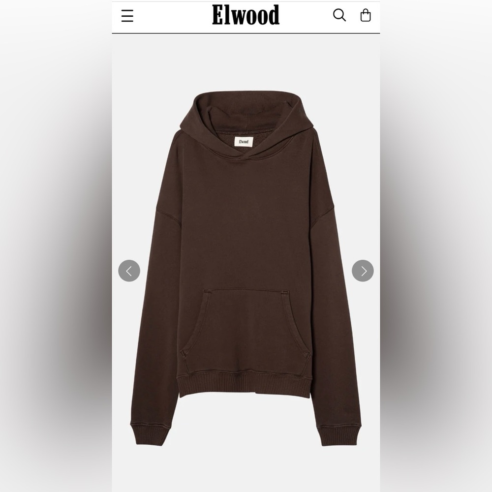 Elwood Core Hoodie Vintage Chocolate Medium